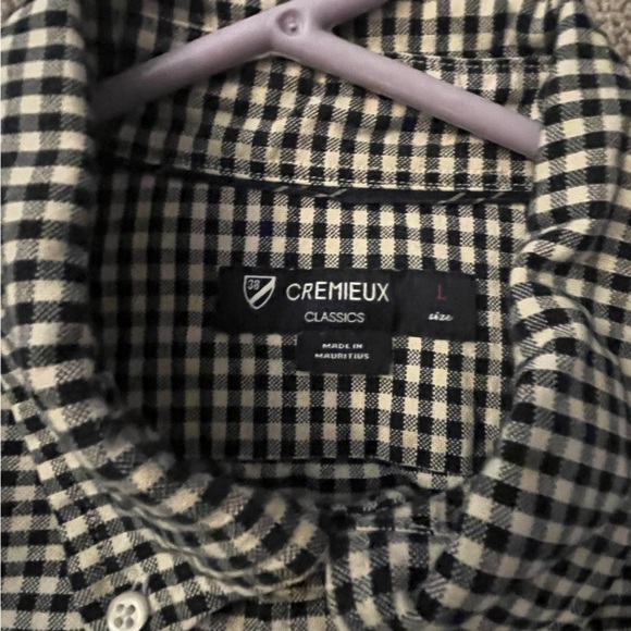 Cremieux Classics button up shirt. Black and white - Picture 2 of 4